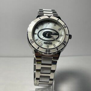 Green Bay Packers NFL Stainless-Steel Women's PEARL Watch by Game Time NEW